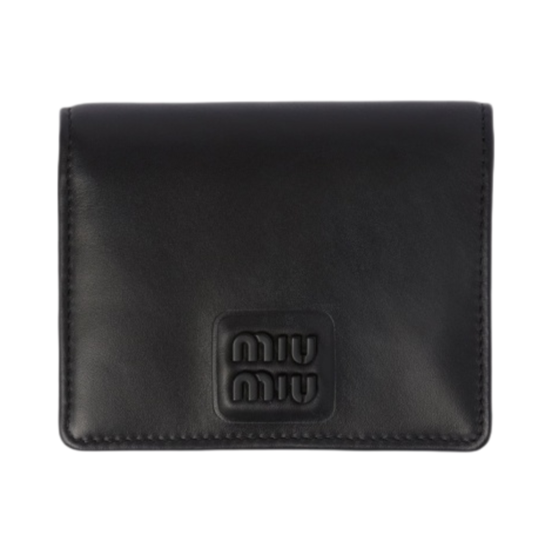 미우 미우 스몰 가죽 반지갑 블랙(Miu Miu Small Leather Wallet Black) - 1
