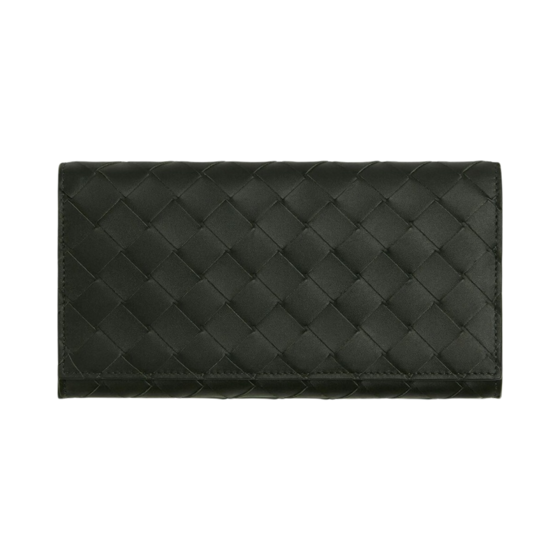 보테가 베네타 인트레치아토 코인 퍼스 장지갑 다크 그린 머메이드(Bottega Veneta Intrecciato Long Wallet with Coin Purse Dark Green Mermaid) - 1