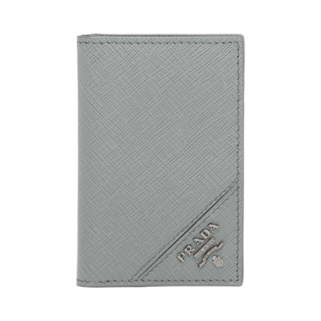 프라다 사피아노 레더 카드 홀더 마블 그레이(Prada Saffiano Leather Card Holder Marble Gray) - 1