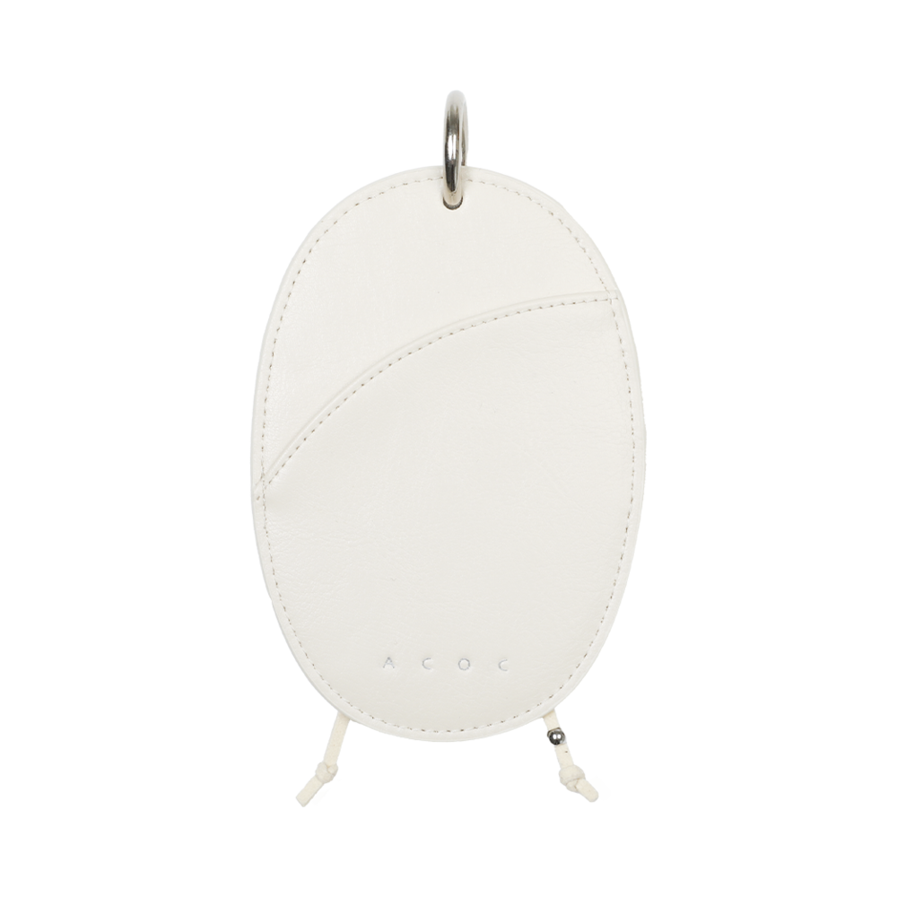 125BG643IV ACOC Pebblet Card Holder_Ivory