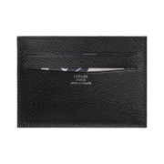 Hermes Citizen Twill Card Holder Epsom & Noir Ecru