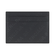 Balenciaga Logo Perforated Cash Card Holder Black
