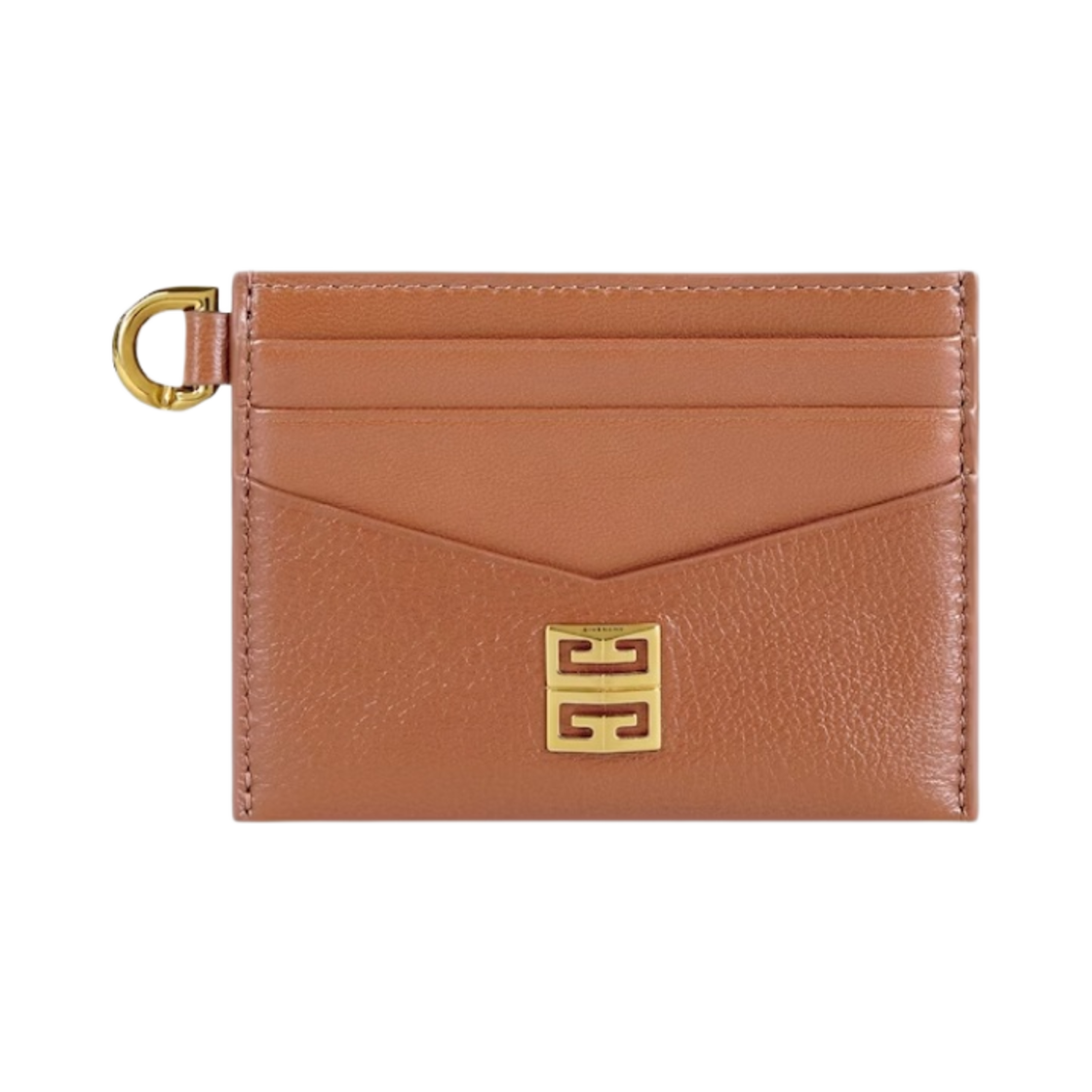 지방시 그레인드 레더 4G 카드 홀더 탄(Givenchy 4G Card Holder in Grained Leather Tan)