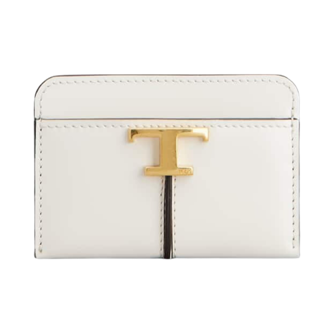 토즈 T 타임리스 레더 크레딧 카드 홀더 화이트(Tod's T Timeless Credit Card Holder in Leather White)