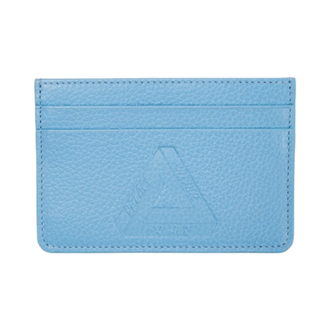 - Palace Leather Card Holder Blue - 21FW