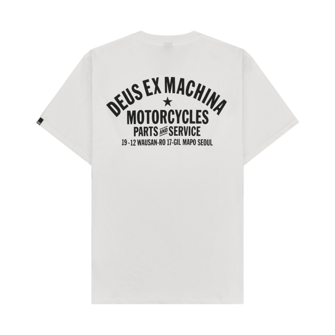 데우스 엑스 마키나 서울 어드레스 티셔츠 화이트(Deus Ex Machina Seoul Address T-Shirt White)