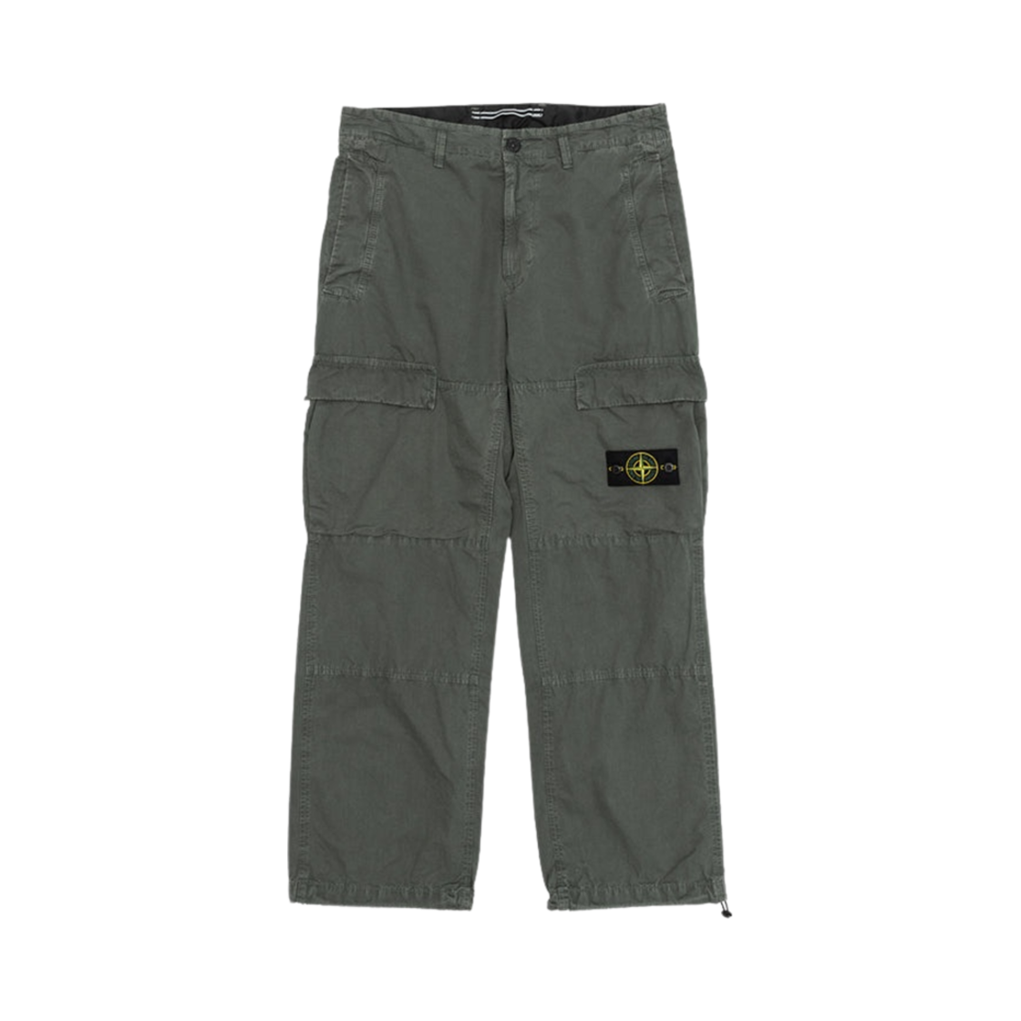 8015311WA-V0159 Stone Island 311WA OLD Treatment Brushed Cotton Canvas Cargo Pants Musk Green - 24SS