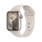 Apple Watch Series 9 41mm Cellular Starlight Aluminium Case with Sport Band S/M Starlight (Korean Ver.)