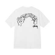 Stussy Shuffle Pigment Dyed T-Shirt Natural