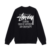 Stussy Stock DSM Los Angeles Crew Black