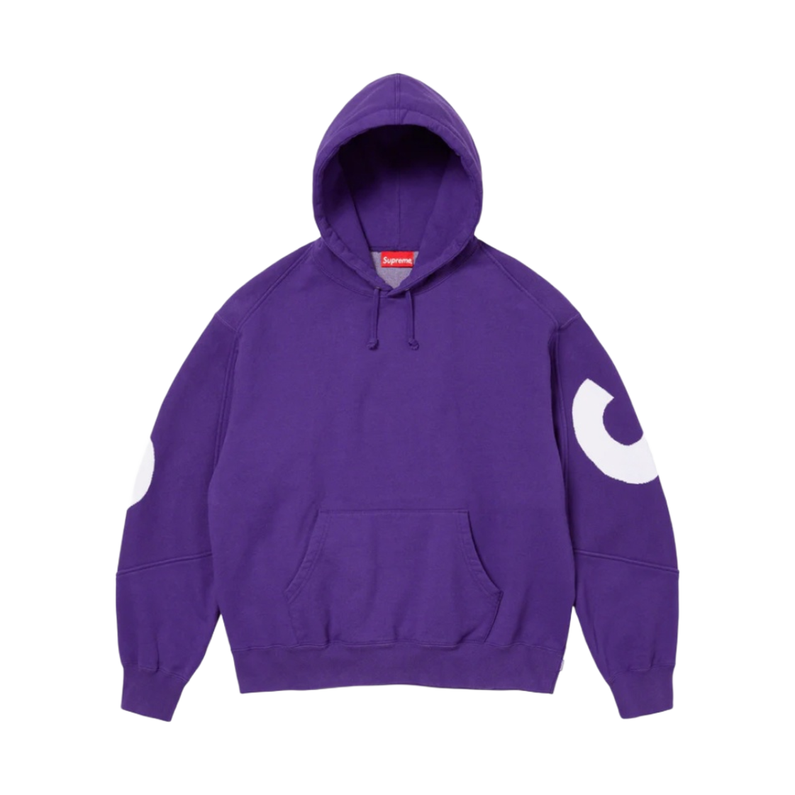 - Supreme Big Logo Jacquard Hooded Sweatshirt Purple - 23FW