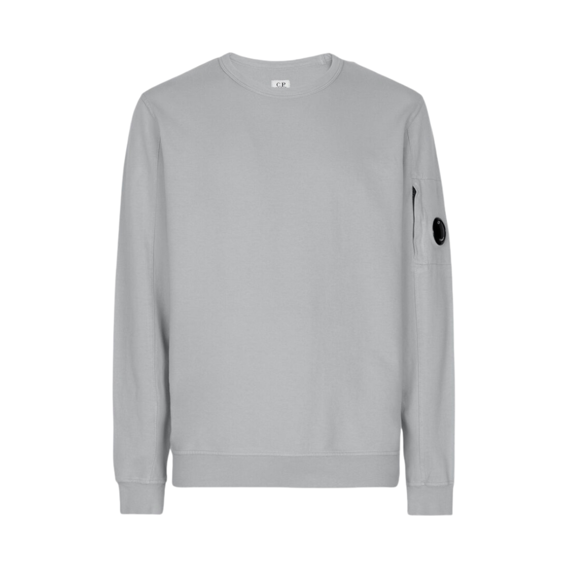 C.P. 컴퍼니 라이트 플리스 크루넥 스웨트셔츠 그리핀 그레이 - 22SS(C.P. Company Light Fleece Crewneck Sweatshirt Griffin Grey - 22SS)