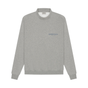 Essentials Pull-Over Mockneck Heather Oatmeal - 21SS