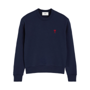 AMI de Coeur Cotton Sweatshirt Navy