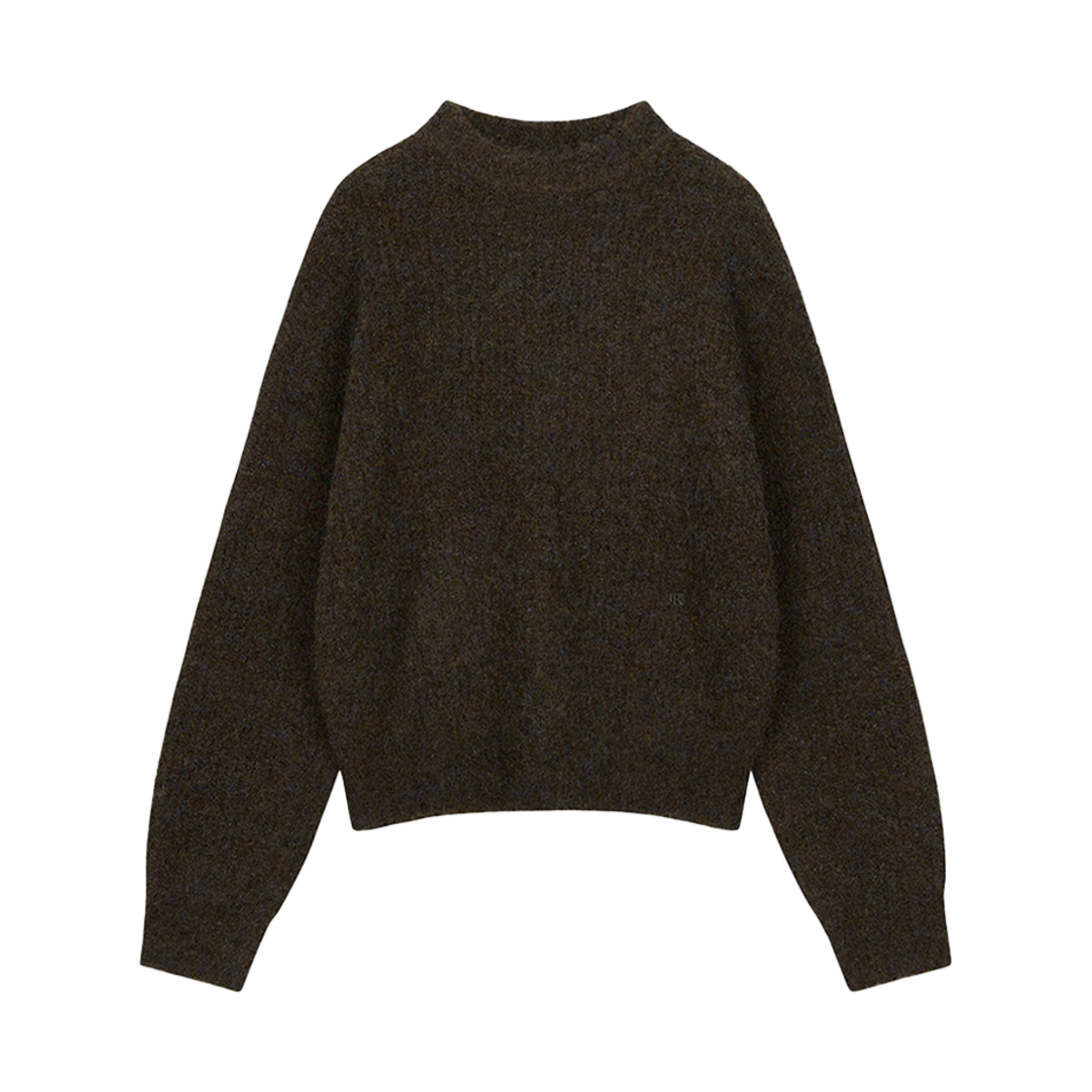 CMSWCNTW04EBRA Current Buccle Mix Crew Neck Knit Top Brown
