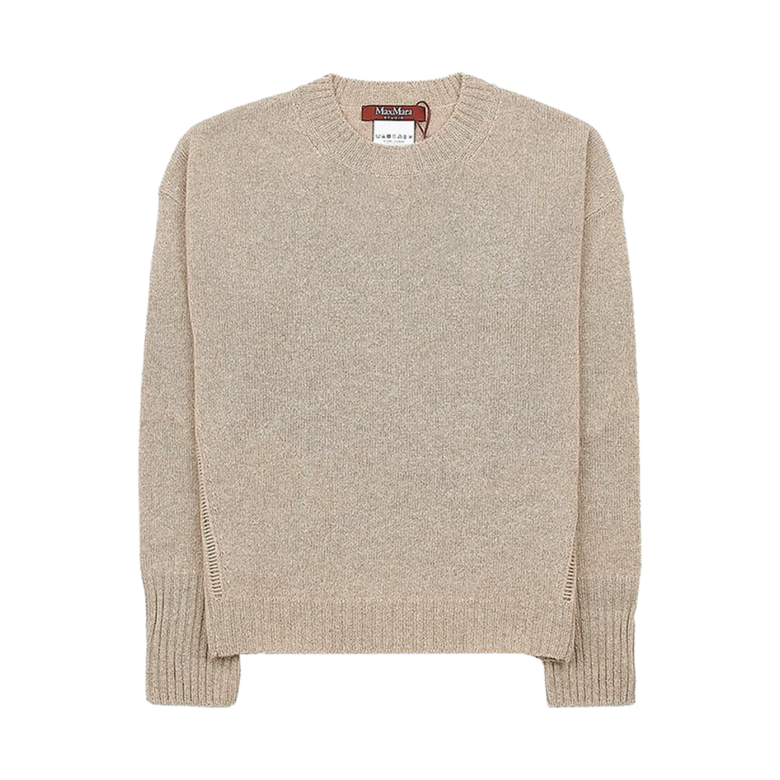 ALINDA-002 (W) Max Mara Studio Alinda Cashmere Knit Beige