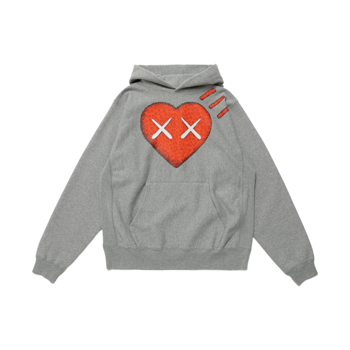 휴먼 메이드 x 카우스 #1 피자 후드 그레이