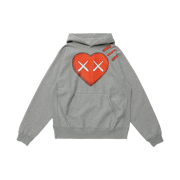 Human Made x Kaws #1 Pizza Hoodie Grey