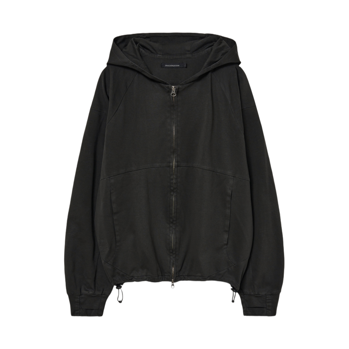 해칭룸 실크 후드 다이드 다크 그린(Hatchingroom Silket Hoodie Dyed Dark Green) - 1