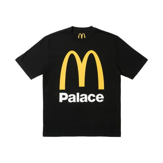 팔라스 x 맥도날드 로고 티셔츠 블랙 - 23FW