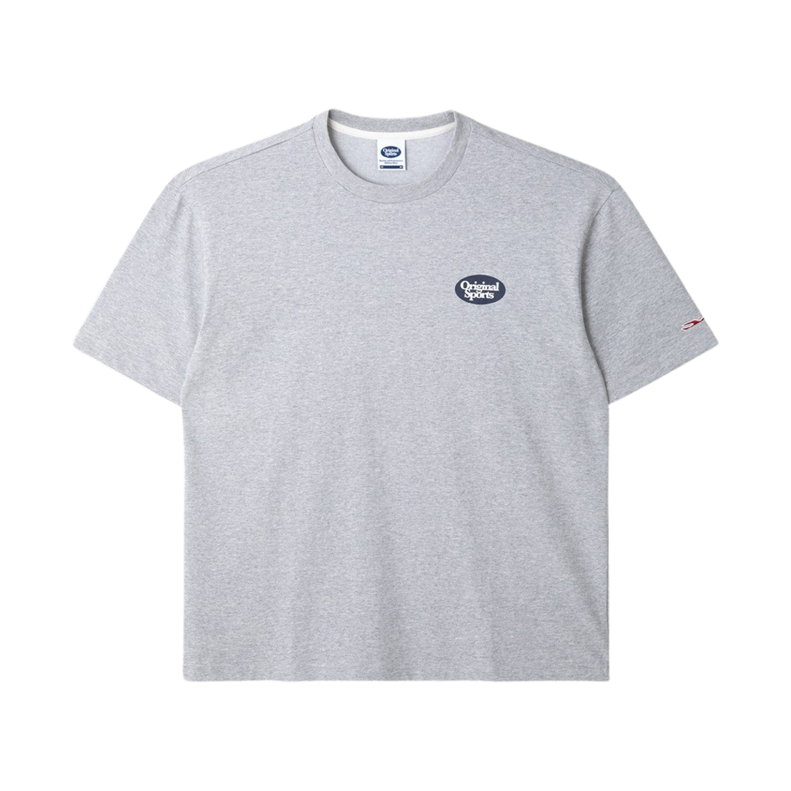 프로-스펙스 클래식 오벌 로고 하프 슬리브 멜란지그레이