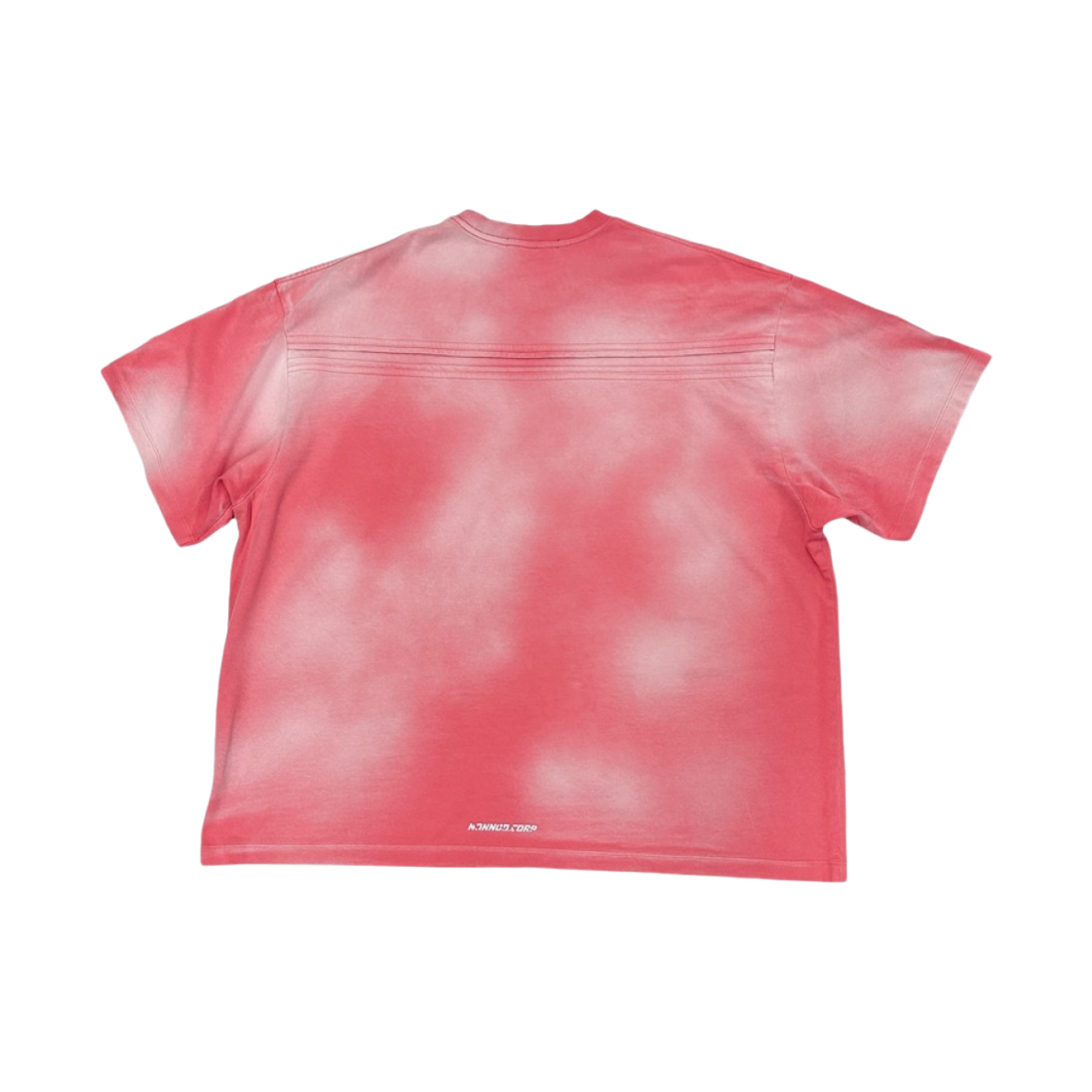 논노드 백 디테일 티셔츠 딥 핑크(Nonnod Back Detail T-Shirt Deep Pink)