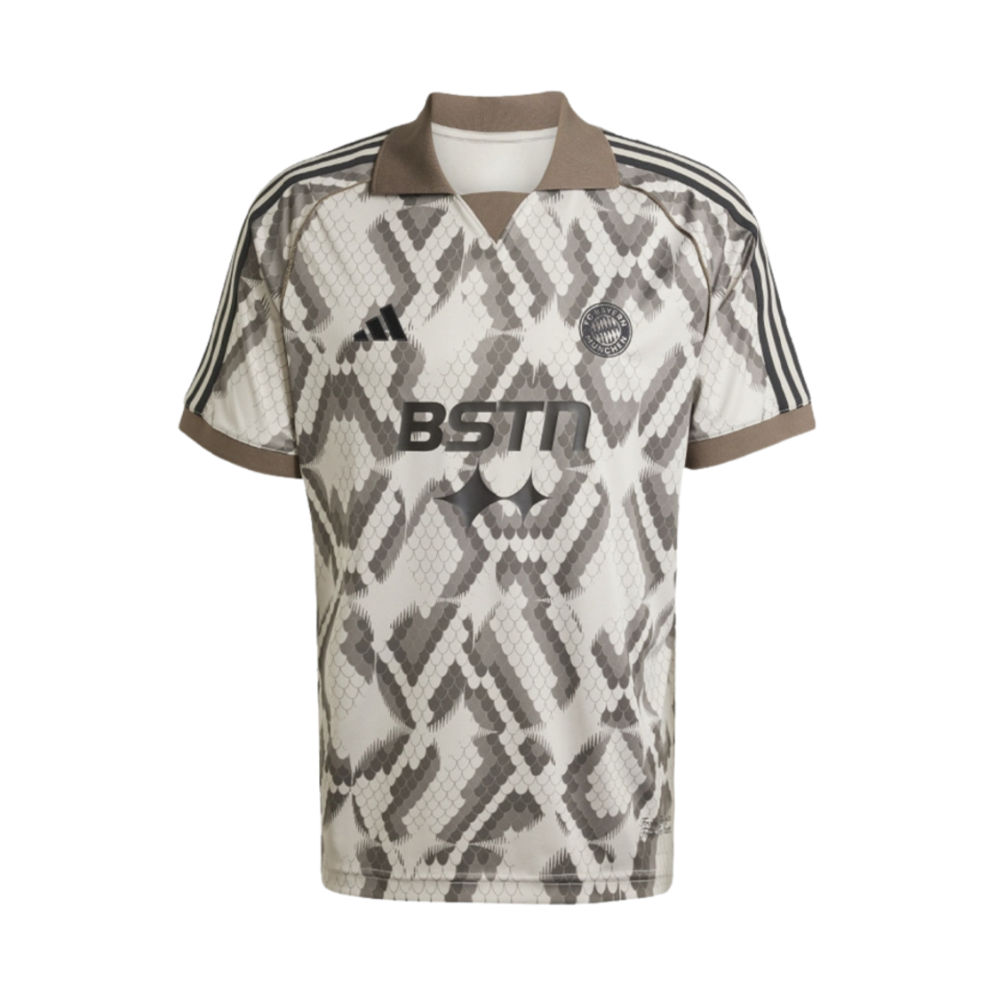 아디다스 x BSTN FC 바이에른 저지 라이트 브라운 - KR 사이즈(Adidas x BSTN FC Bayern Jersey Light Brown - KR Sizing)