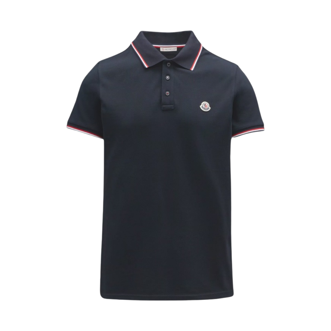 I1-091-8A70300-84556-77X Moncler Logo Polo Shirt Navy Blue - 23SS