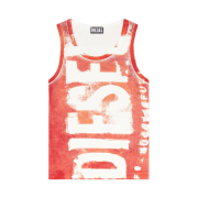 (W) Diesel T-Anky-G1 Tank Top with Bleeding-Effect Logo Red
