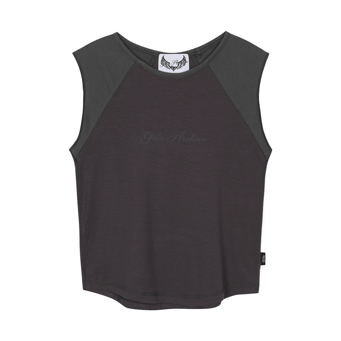 GL25SUTP09PU Gila Archive Cross Wing Two Tone Sleeveless Pupple