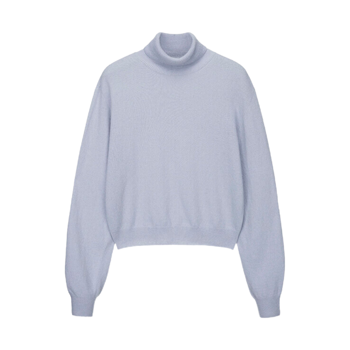 (W) 루에브르 캐시미어 블렌드 홀가먼트 터틀넥 라이트 블루((W) Loeuvre Cashmere Blend Wholegarment Turtleneck Light Blue)