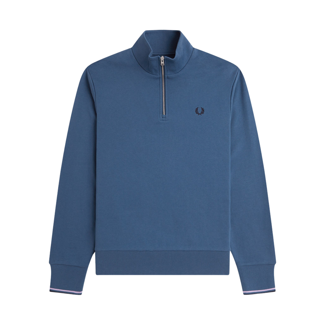 프레드페리 하프집 스웻셔츠 미드나잇블루(Fred Perry Half Zip Sweatshirt Midnight Blue/Ultra Violet/Navy)