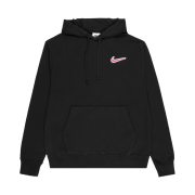 Nike Club French Terry Pullover Hoodie Black Pinksicle - Asia