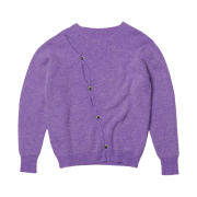 Jacquemus Le Cardigan Pau Asymmetric Cardigan Purple