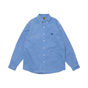 Human Made Pigment Dyed BD L/S Shirt Navy