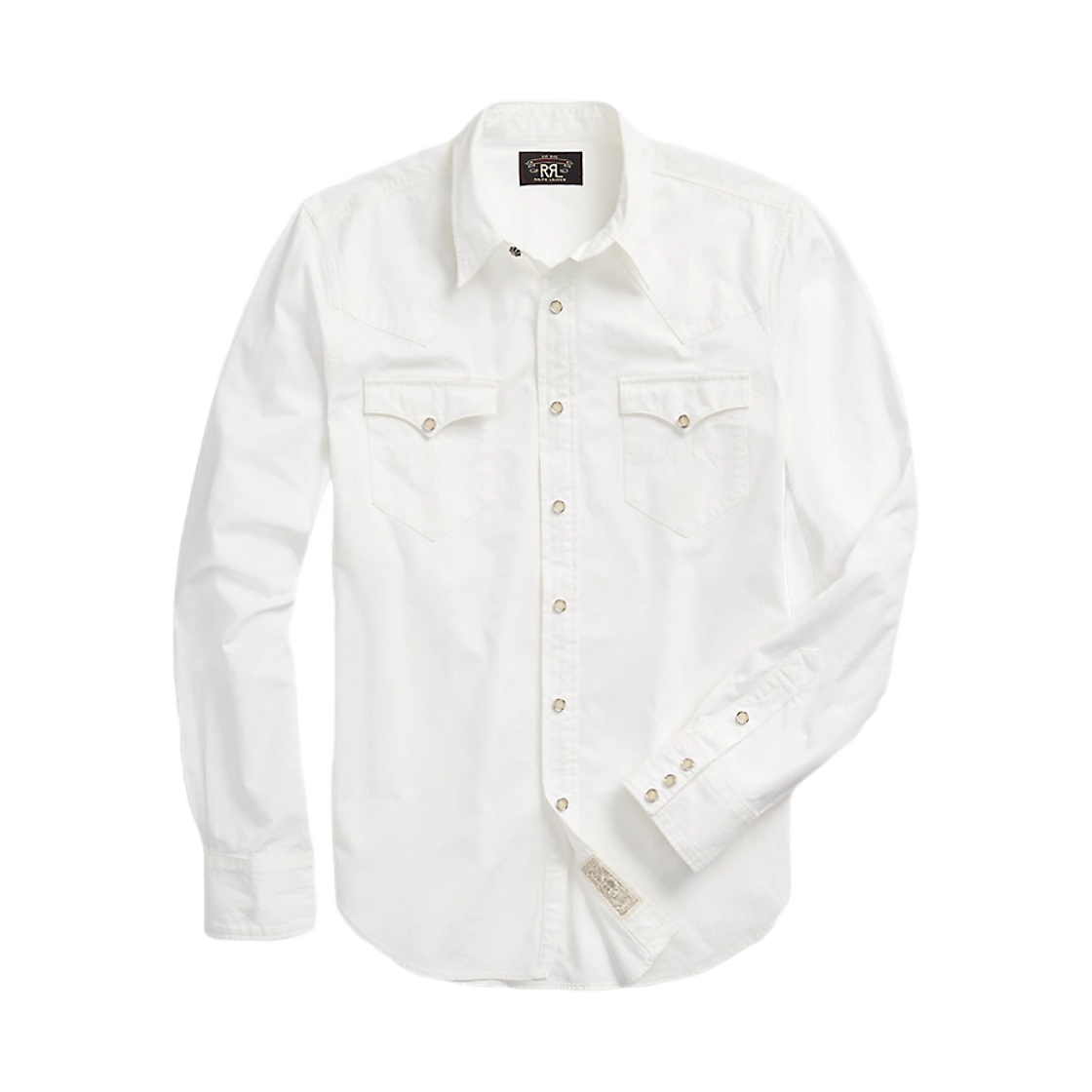 더블알엘 슬림 핏 포플린 웨스턴 셔츠 화이트(Double RL Slim Fit Poplin Western Shirt White) - 1