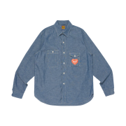 Human Made Chambray Work Shirt Blue