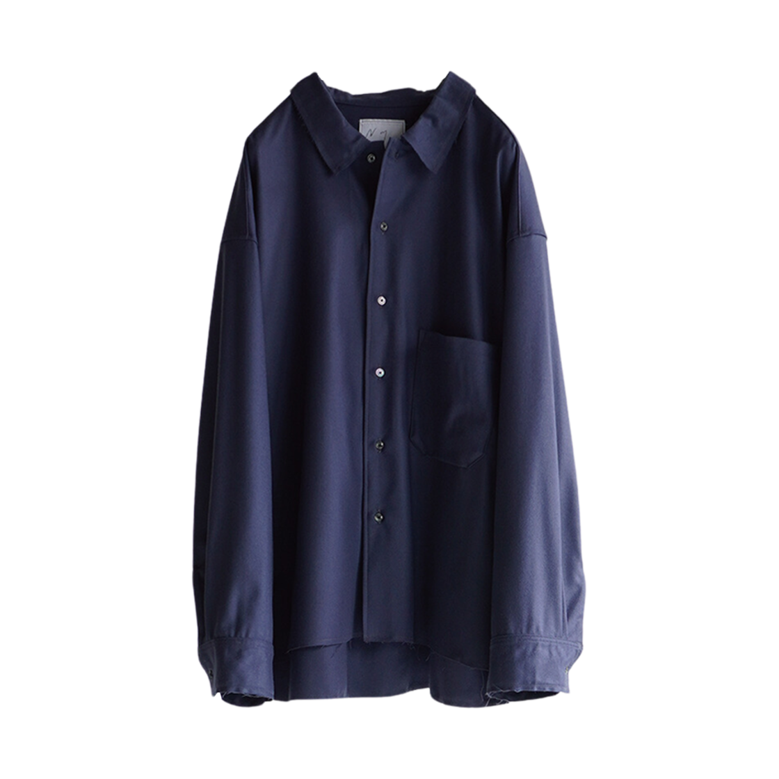 안셀름 울 플란넬 셔츠 네이비(Ancellm Wool Flannel Shirt Navy)