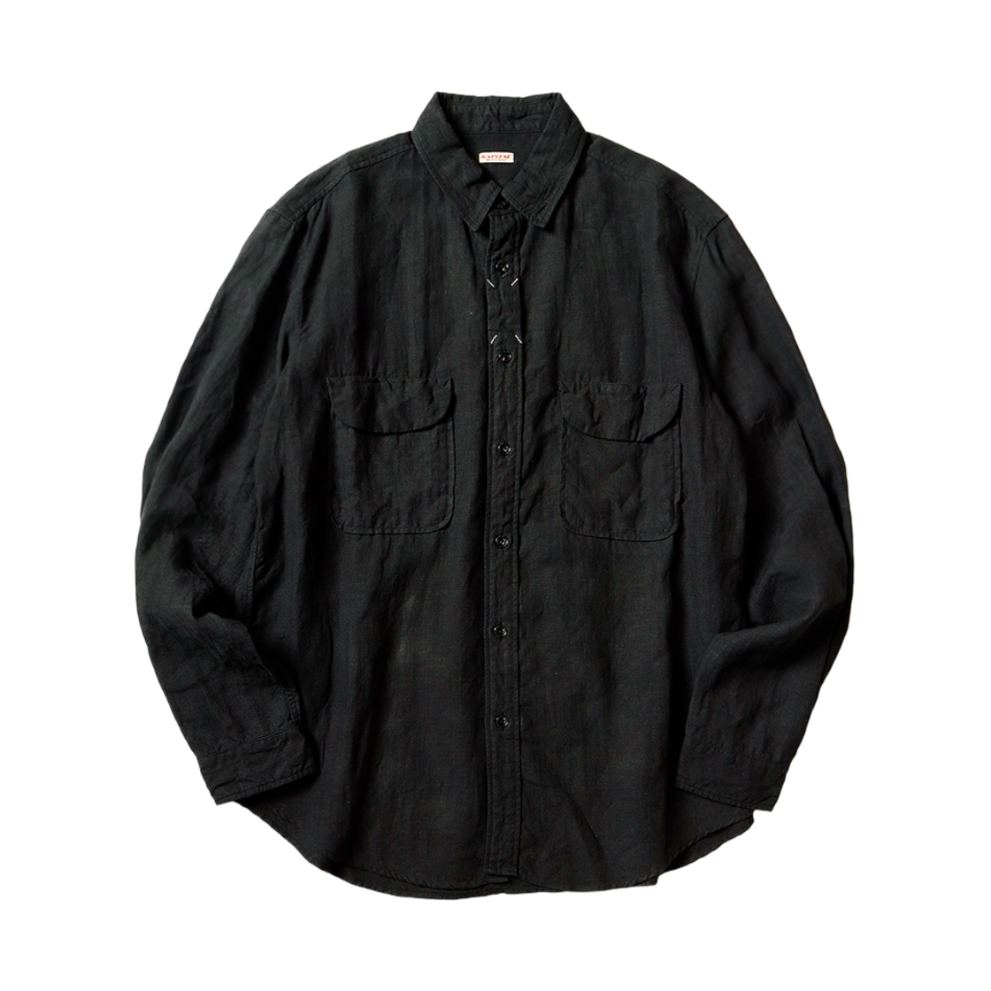 캐피탈 리넨 클립 셔츠 블랙(Kapital Linen Clip Shirt Black) - 1