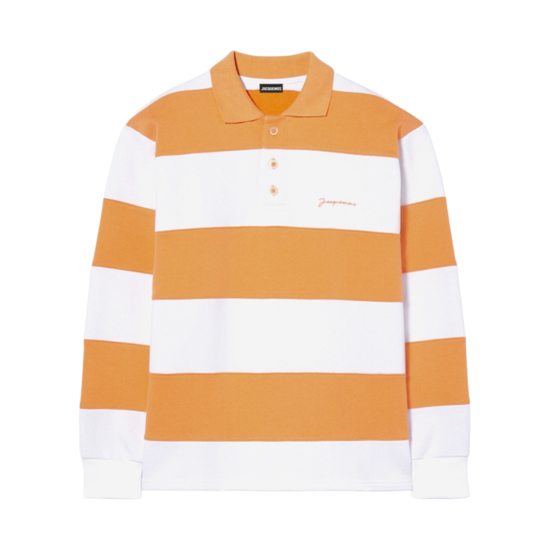 자크뮈스 르 폴로 레이유르 스트라이프 럭비 셔츠 멀티 오렌지