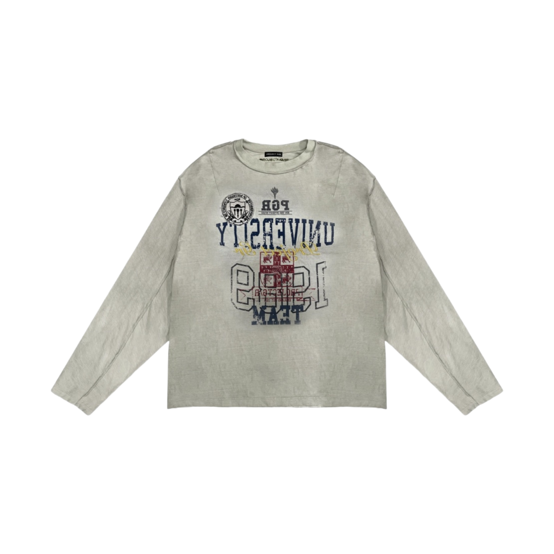 프로젝트 G/R 인사이드 아웃 롱슬리브 페이디드 블랙 | PROJECT