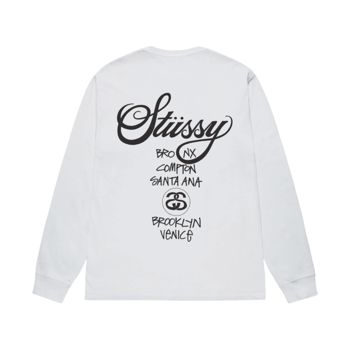 스투시 월드투어 롱슬리브 티셔츠 화이트 2024(Stussy World Tour LS T-Shirt White 2024) - 2