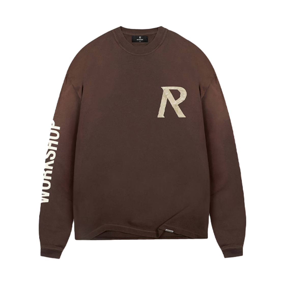 KM4CTSLRP01BR Represent Masking Tape Initial Long Sleeve T-Shirt Cedar - 24FW