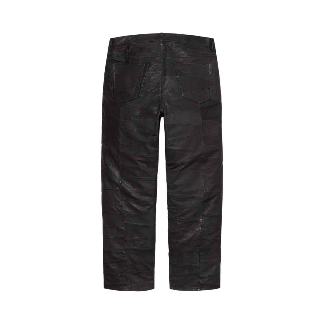 슈프림 패치워크 레더 5-포켓 진 블랙 - 23SS(Supreme Patchwork Leather 5-Pocket Jean Black - 23SS) - 2