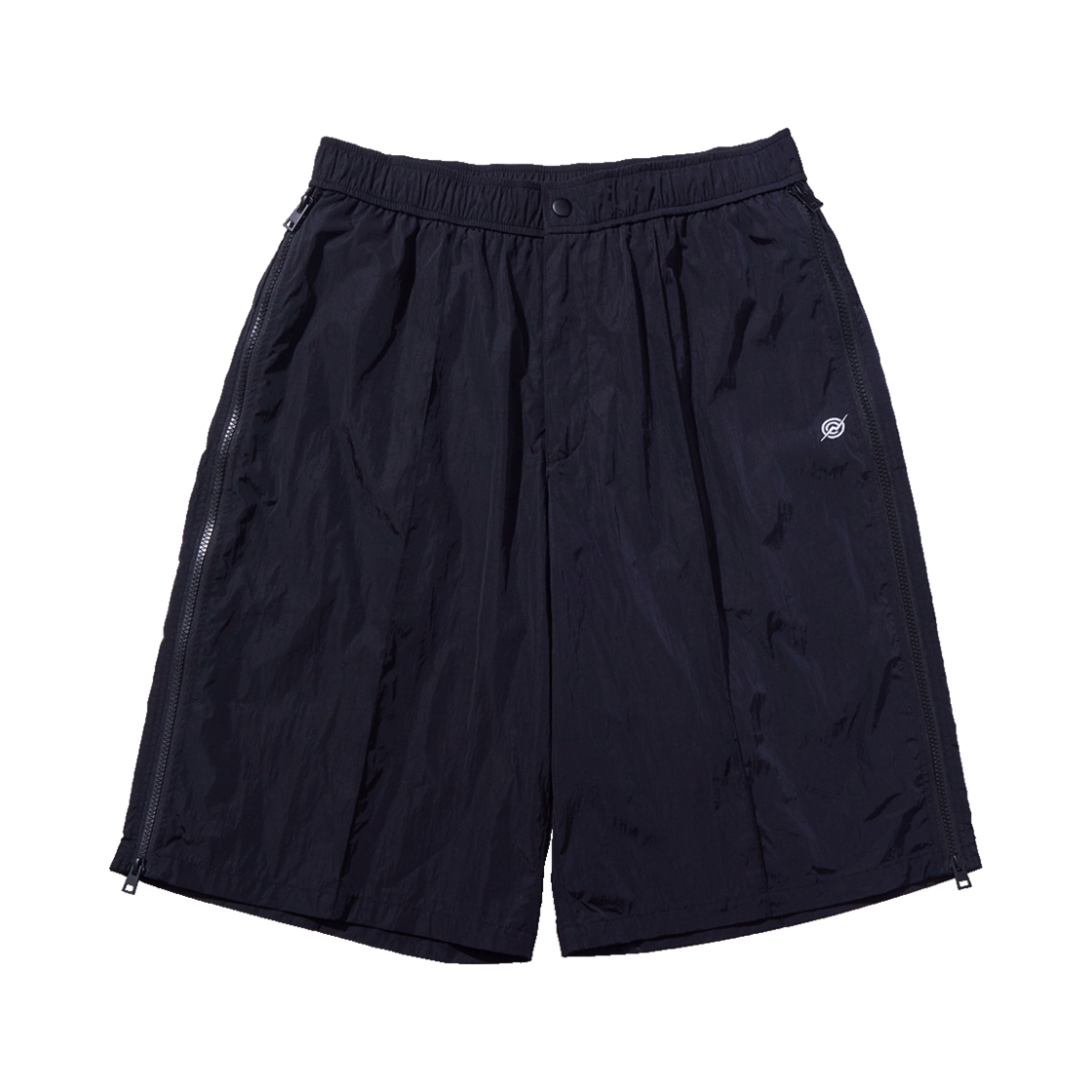 KB1SP2251MBK KALA PATTHAR Nylon Holographic Detachable Shorts Black