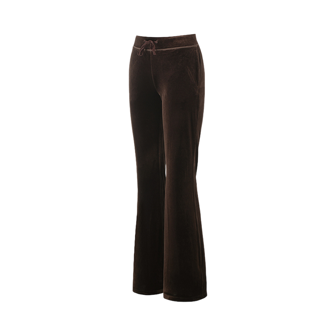 본투윈 벨루어 부츠컷 팬츠 브라운