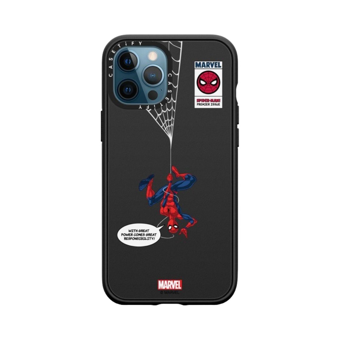 케이스티파이 x 마블 아이폰 스파이더맨 행잉 임팩트 케이스 매트 블랙(Casetify x Marvel iPhone Spider-Man Hanging Impact Case Matte Black) - 2
