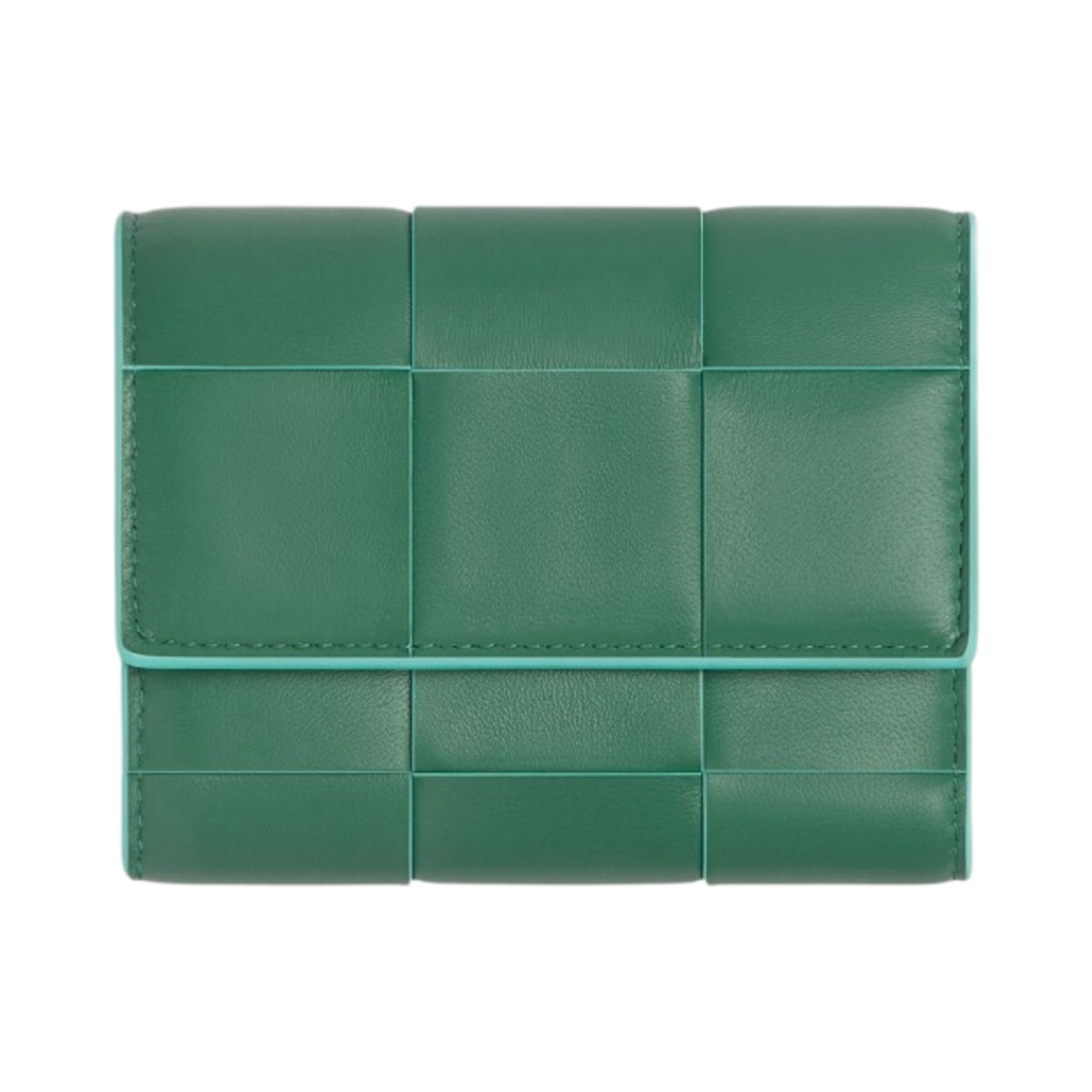 보테가 베네타 카세트백 트라이폴드 지퍼 지갑 머메이드 셀라돈(Bottega Veneta Cassette Tri-Fold Zip Wallet Mermaid Celadon) - 1