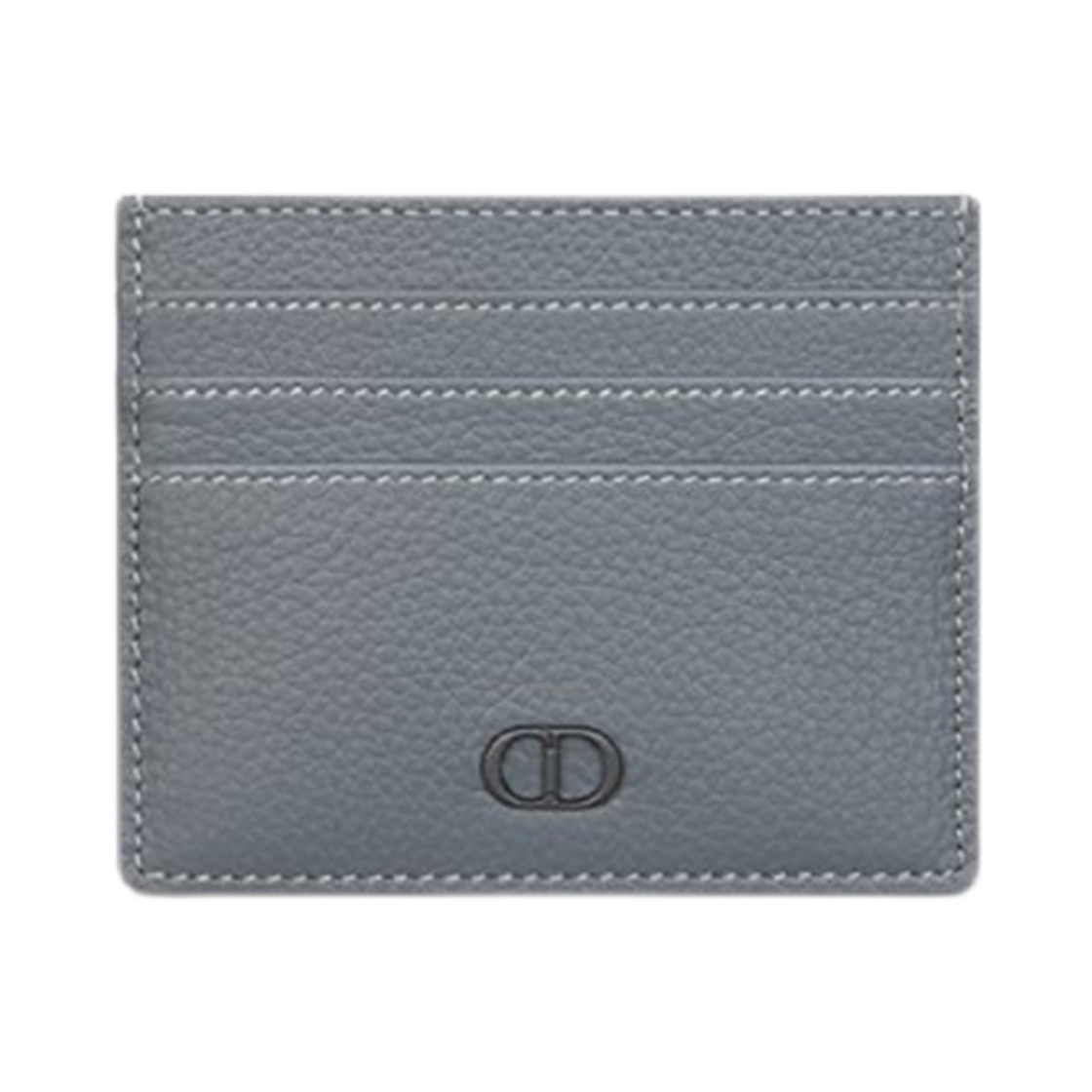 2ESCH135CDI-H830 Dior CD Icon Card Holder Deep Gray Grained Calfskin