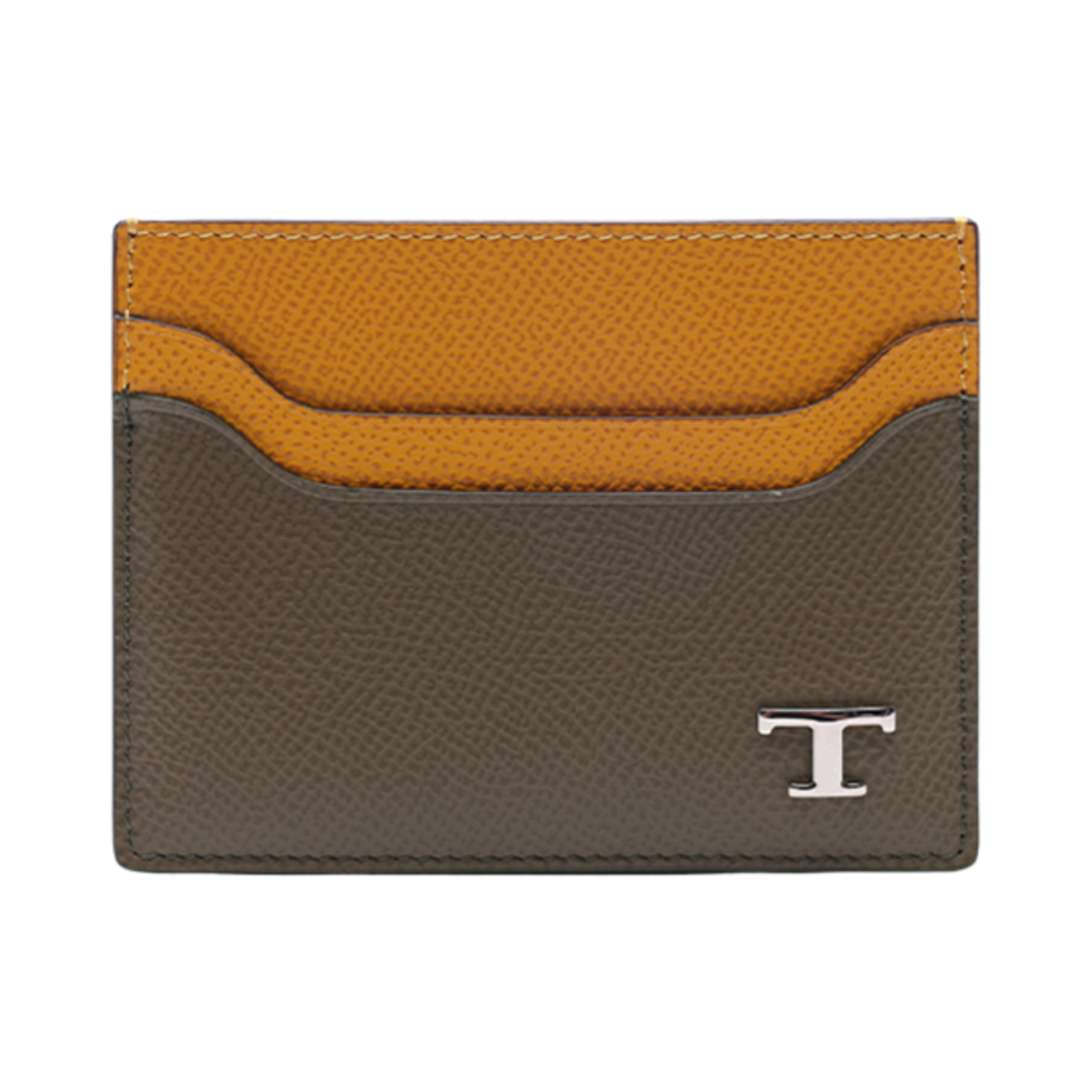 토즈 레더 카드 홀더 브라운 옐로우(Tod's Leather Card Holder Brown Yellow)